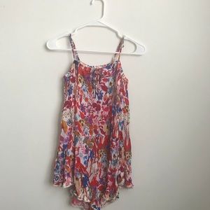 Sun & Shadow open sleeve romper.